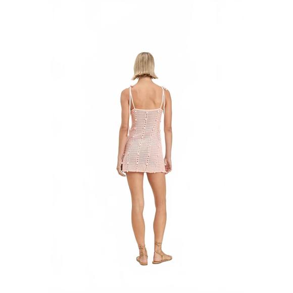 NEW DEVON WINDSOR katherine knit mini dress in pink - Picture 2 of 4